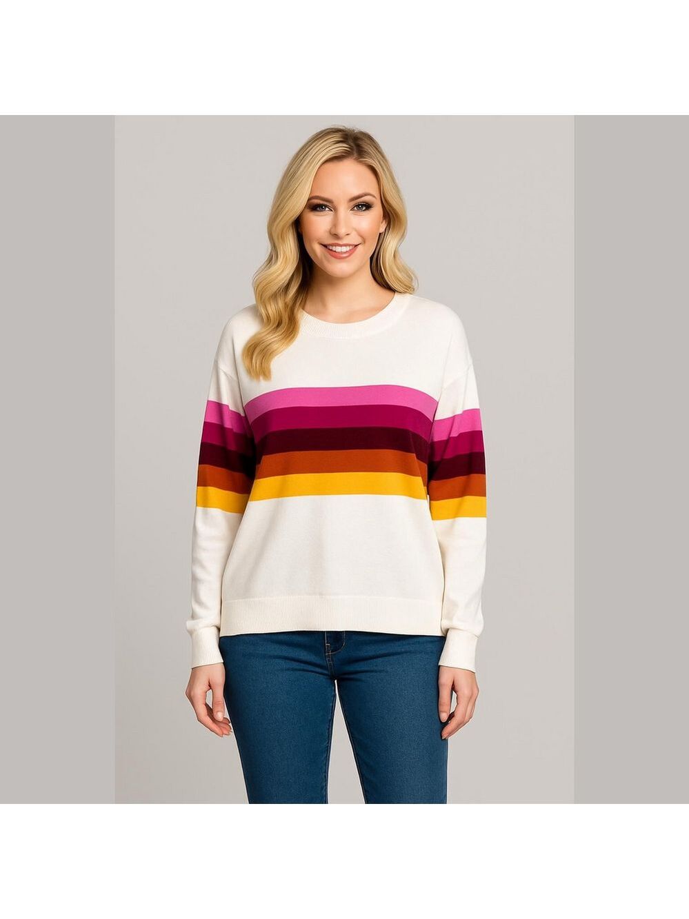 Lands' End White Sweater